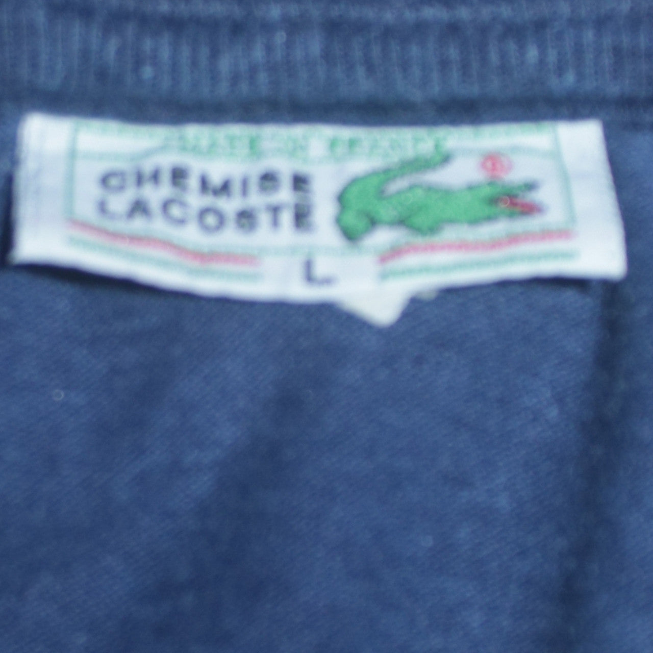 Lacoste Men's Blue Cotton Short Sleeve Polo Shirt L