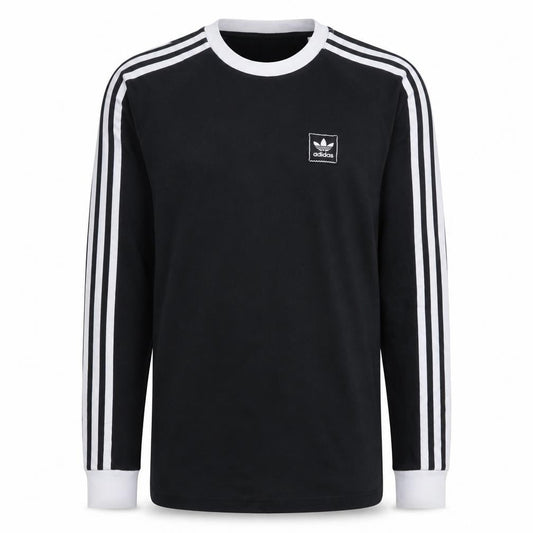 Adidas Men's Black Long Sleeve Crew Neck Casual Top Size S