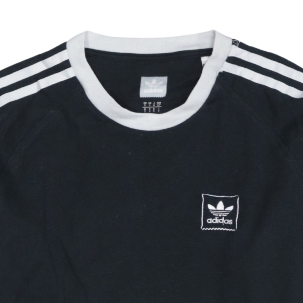 Adidas Men's Black Long Sleeve Crew Neck Casual Top Size S