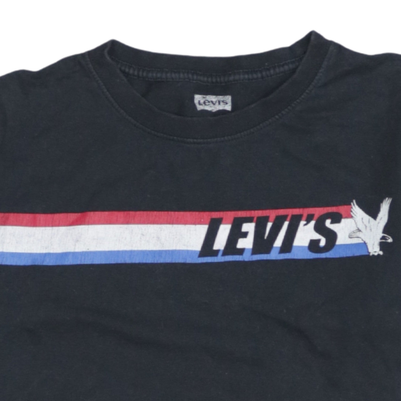 Levi's Boys Black 12-13 Years Logo Graphic Cotton T-Shirt