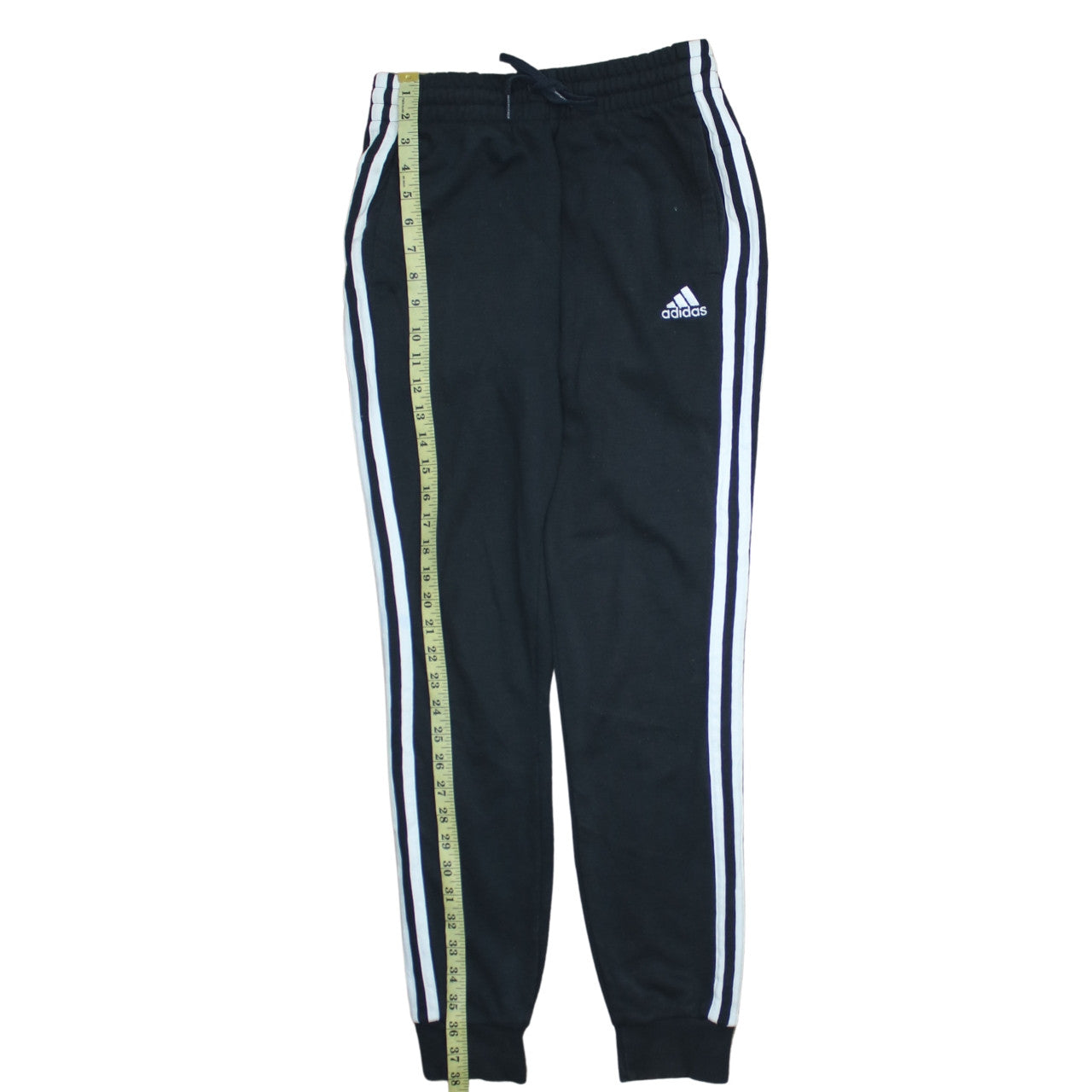 Adidas Womens Black XS Jogger Sweatpants with Side Stripes