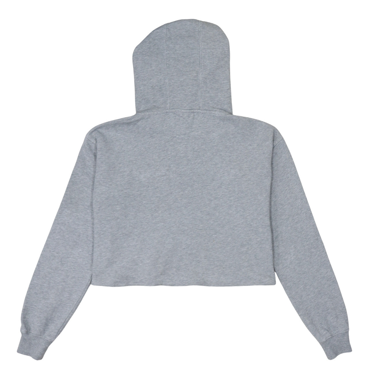 Champion Womens Grey Small Cropped Pullover Hoodie Sweatshirt