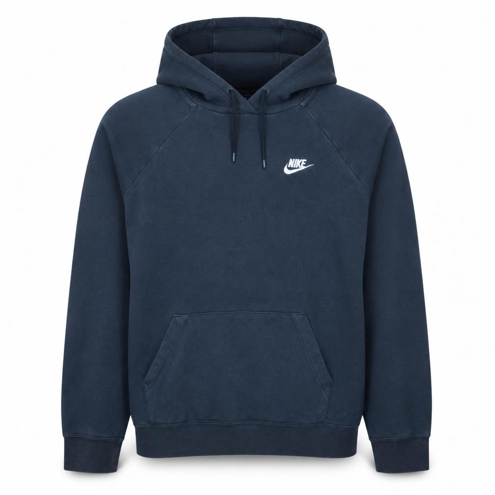 Nike Men's Black Pullover Hoodie L Regular Fit Fleece Sweatshirt