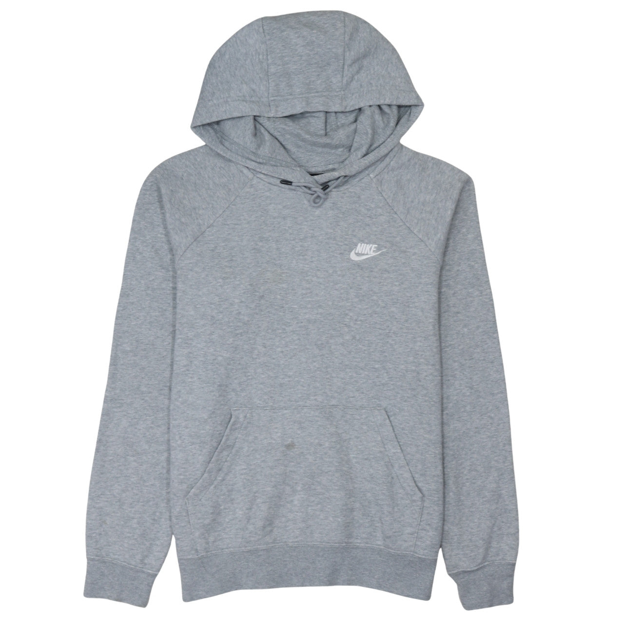 Nike Men's Grey Pullover Hoodie Small Logo Regular Fit