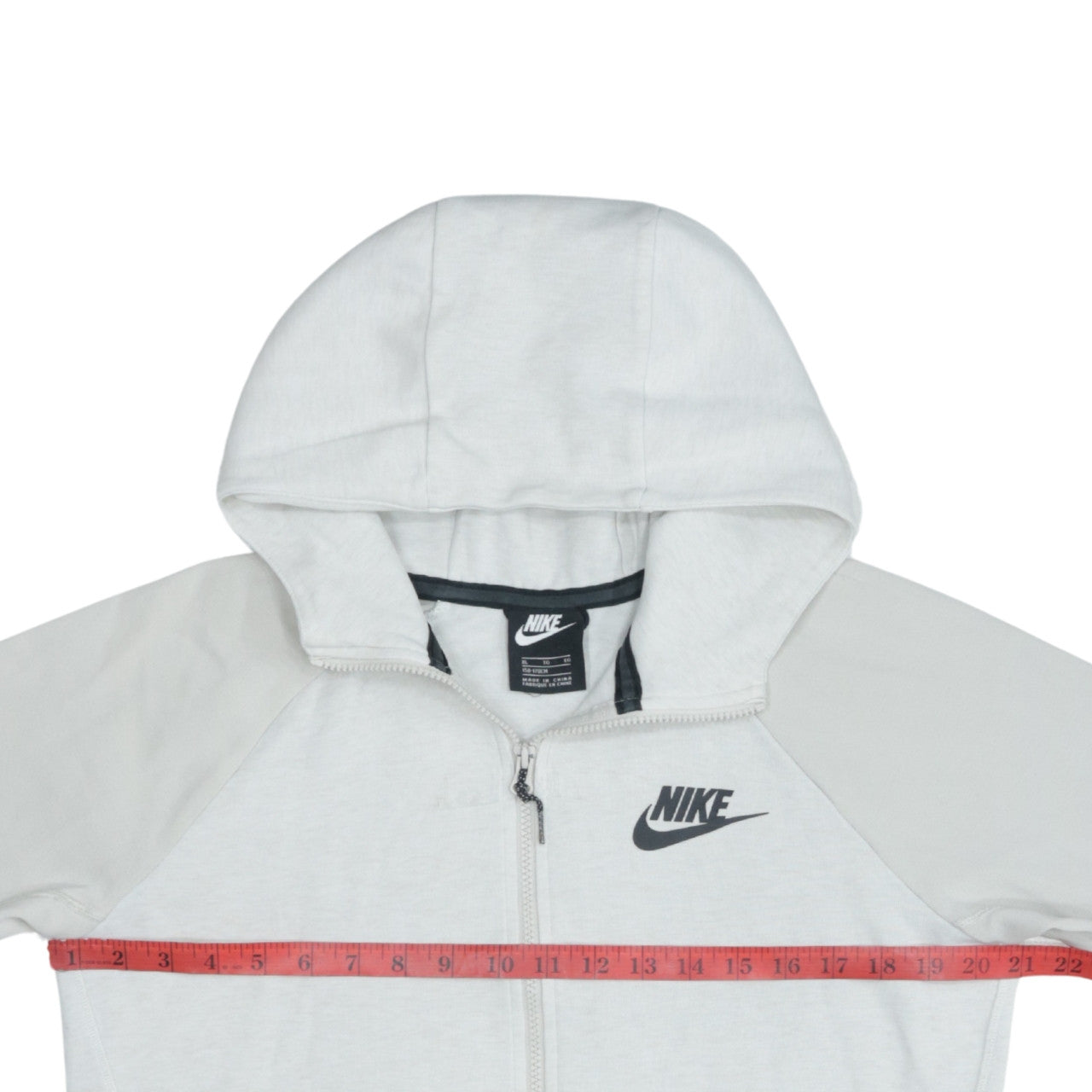 Nike Boys Grey Full Zip Hoodie XL Lightweight Sportswear