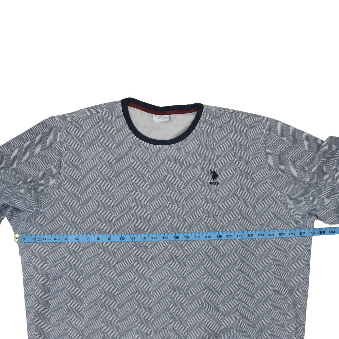 U.S. Polo Assn. Men's Blue 4XL Crew Neck Pullover Sweatshirt