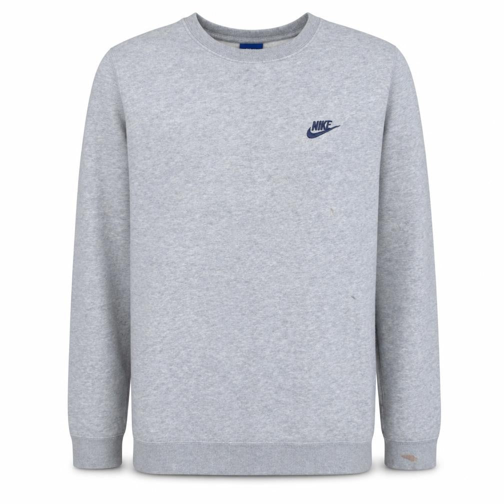 Nike Men’s Grey Small Pullover Crew Neck Sweatshirt