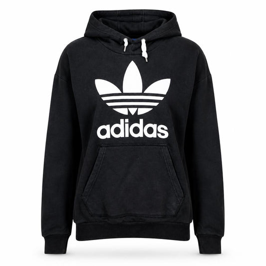 Adidas Women’s Black XS Pullover Hoodie with Logo and Pocket