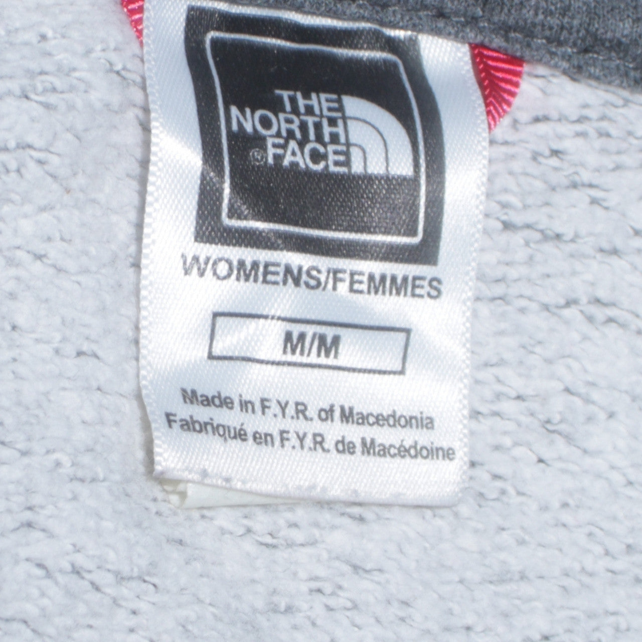 The North Face Womens Grey Pullover Hoodie Medium Cotton Blend