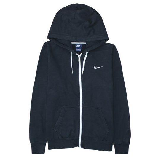 Nike Men's Black Full Zip Hoodie Large Sports Fleece Sweatshirt