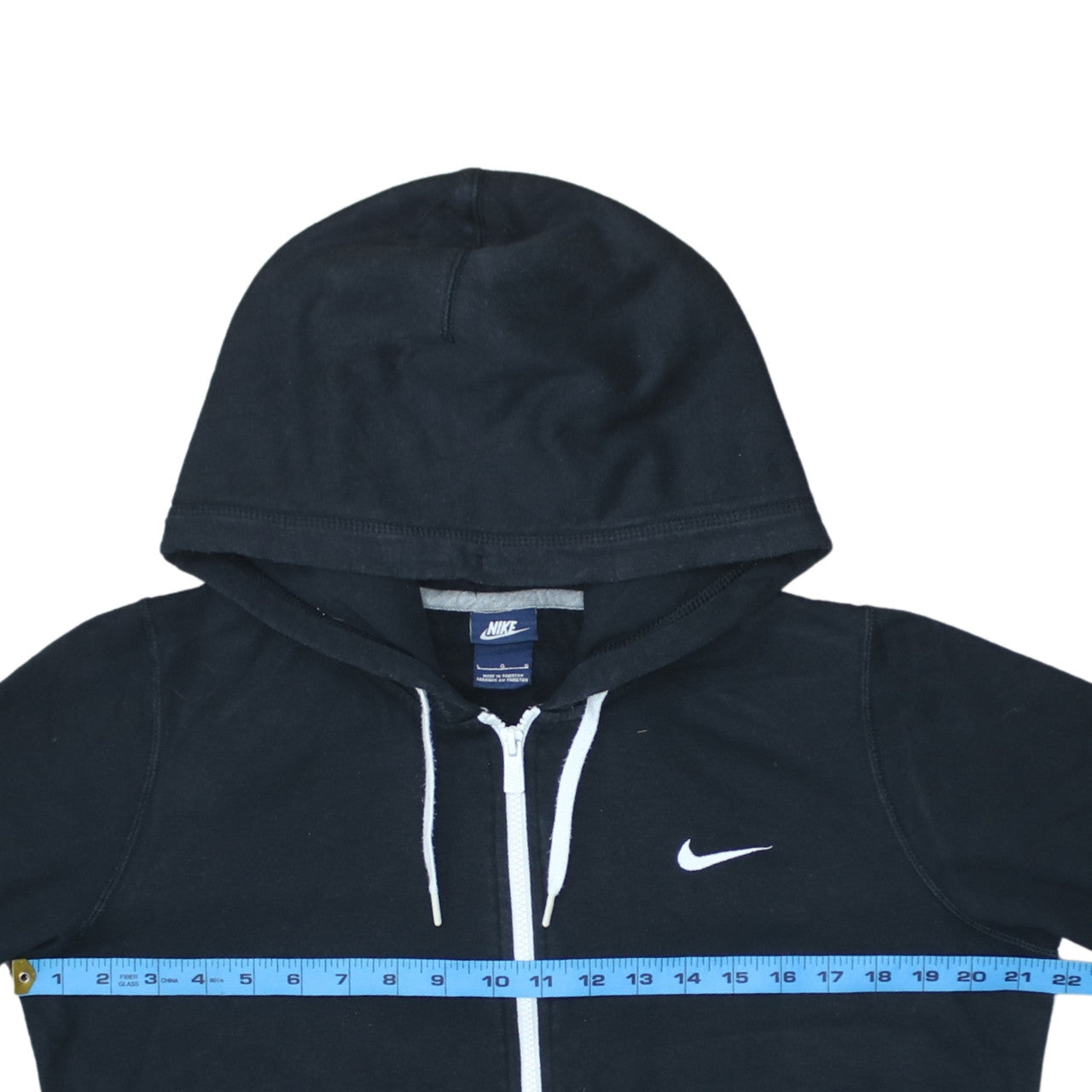 Nike Men's Black Full Zip Hoodie Large Sports Fleece Sweatshirt