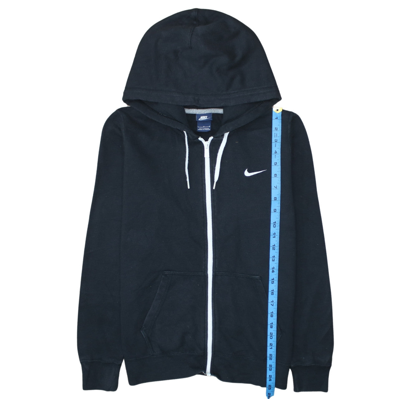 Nike Men's Black Full Zip Hoodie Large Sports Fleece Sweatshirt