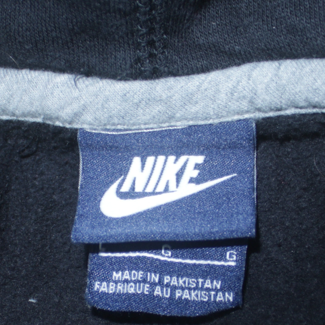 Nike Men's Black Full Zip Hoodie Large Sports Fleece Sweatshirt