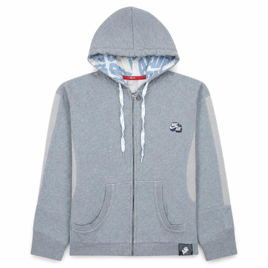 Nike Boys Grey Full Zip Hoodie Small Fleece Sportswear with Logo