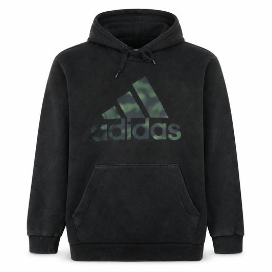 Adidas Men's Black Pullover Hoodie Small Logo Fleece Sportswear