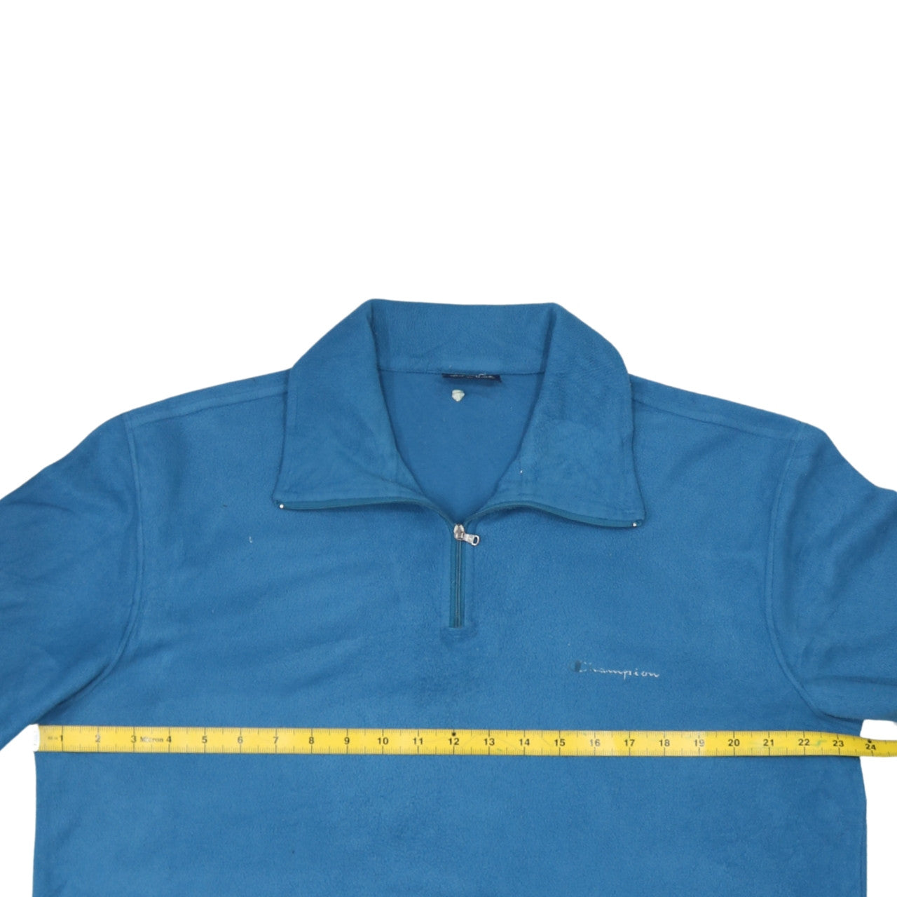 Champion Men's Blue 1/4 Zip Fleece Pullover Sweatshirt XXL