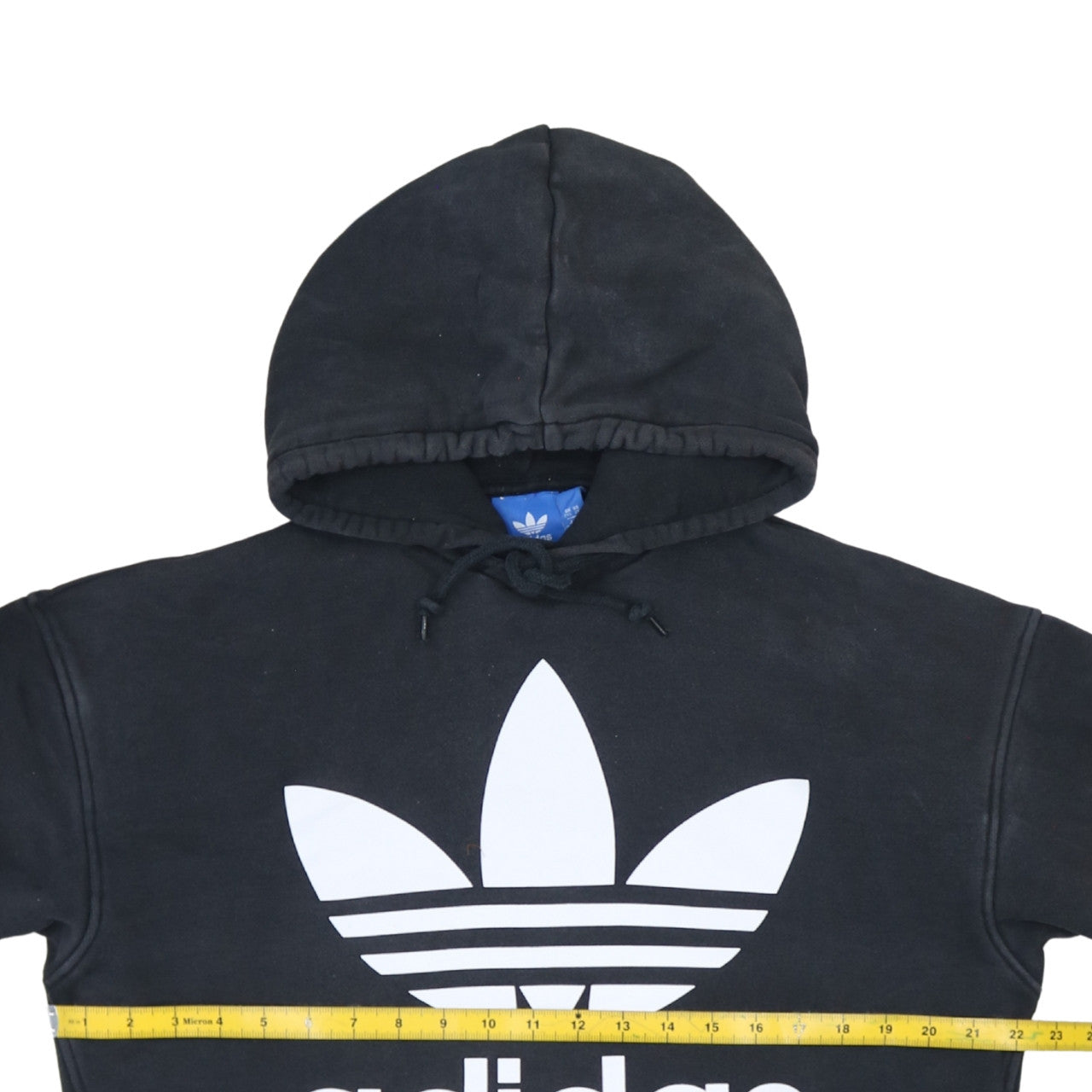 Adidas Men's Black Pullover Hoodie 2XS Logo Fleece Sweatshirt