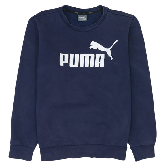 Puma Men's Blue XS Crew Neck Pullover Sweatshirt