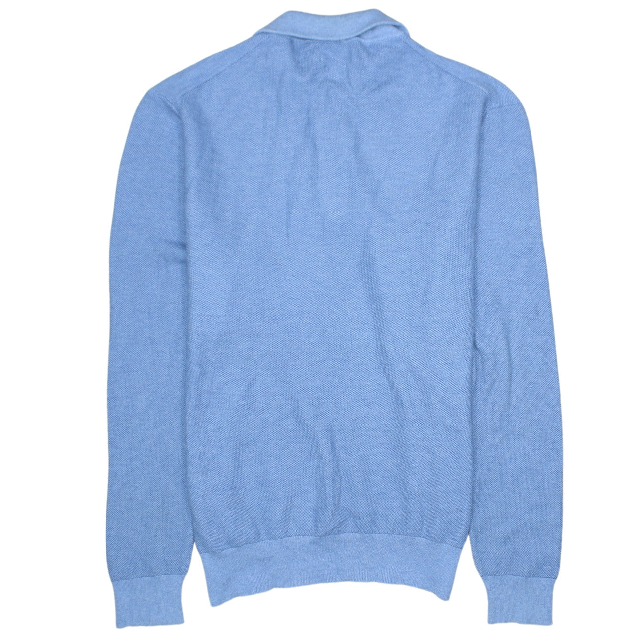 Polo Ralph Lauren Men's Blue Cotton Half Zip Jumper Size L