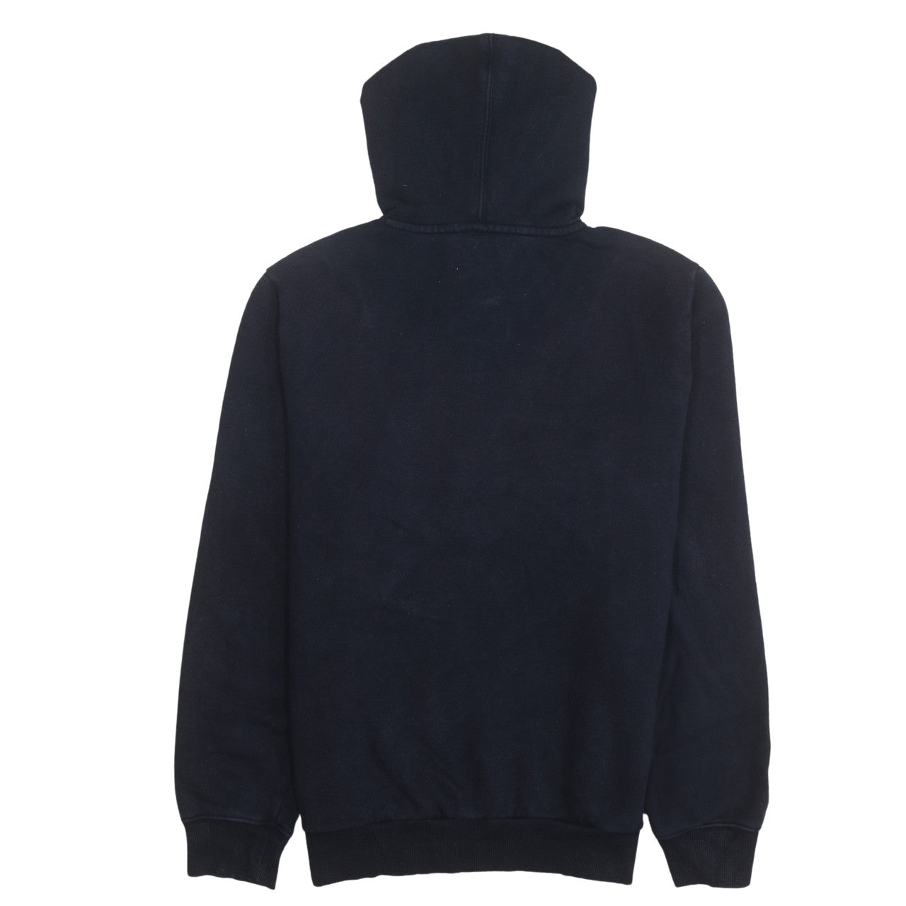 Napapijri Men's Blue Pullover Hoodie L Logo Embroidered Outdoor