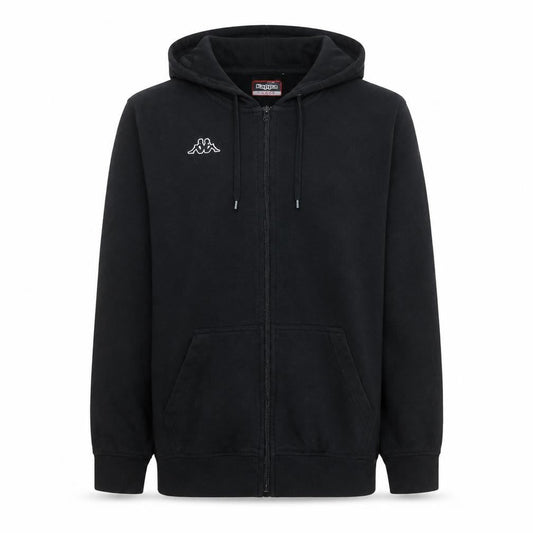 Kappa Men's Black Full Zip Hoodie Size L Sportswear
