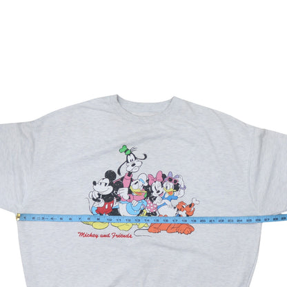 Back view of Primark Disney Women Grey L Sweatshirt Mickey & Friends Pullover