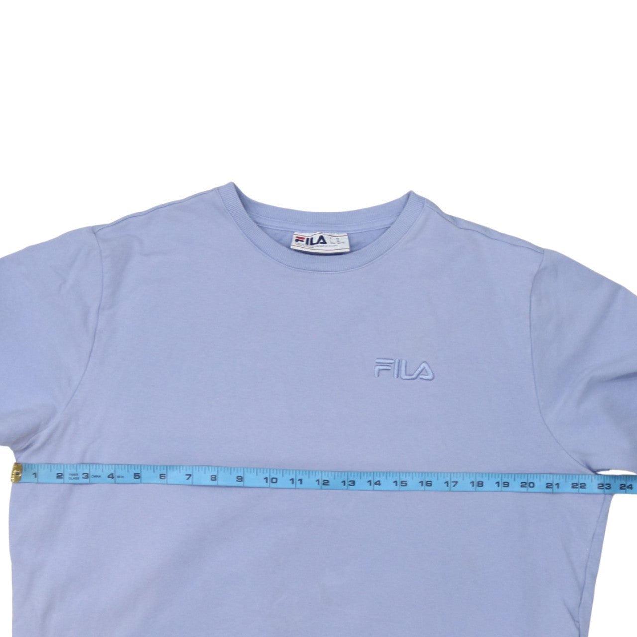 FILA Women’s Blue Crew Neck Pullover Sweatshirt XL Cotton Blend
