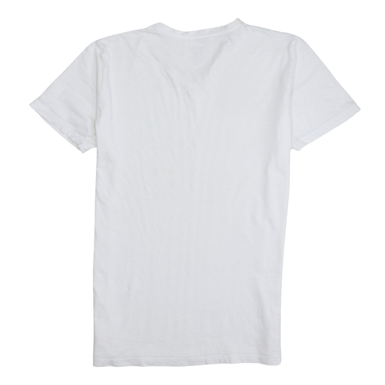 Diesel Men's White V-Neck Cotton T-Shirt Size L