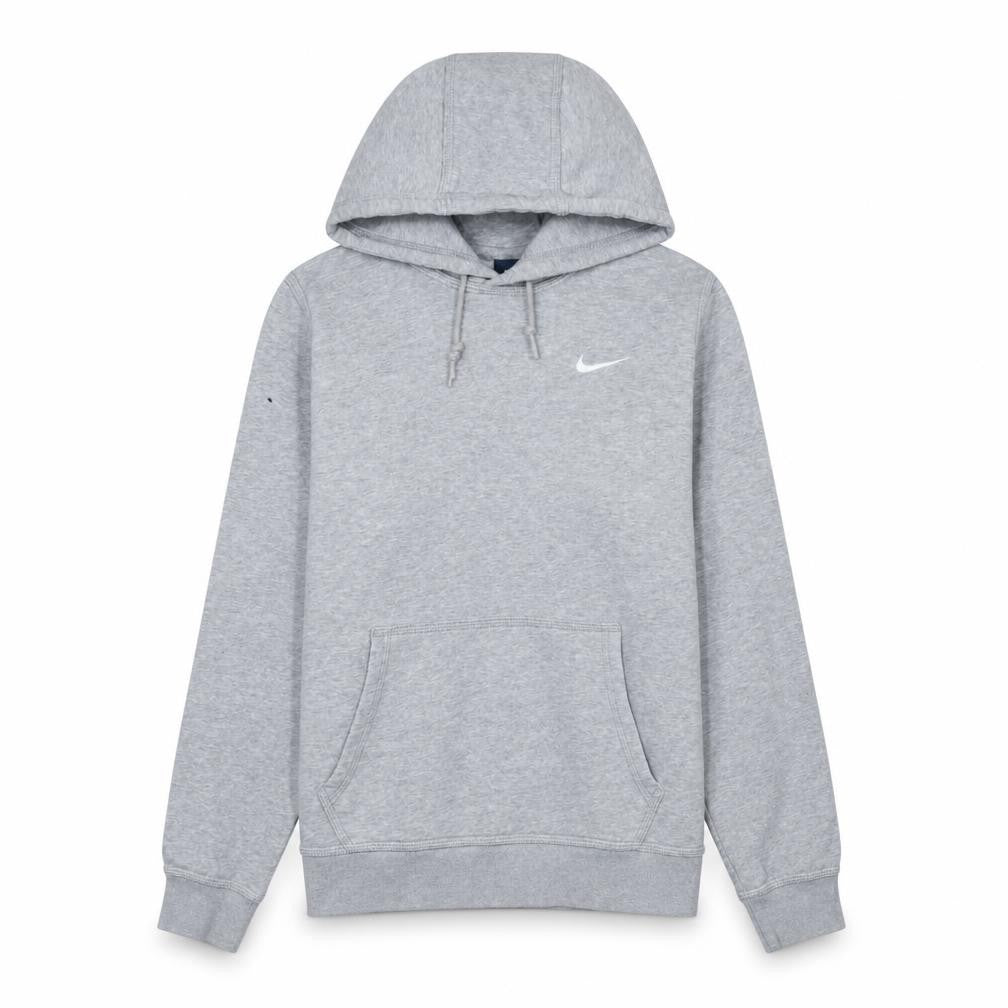 Nike Men's Grey Pullover Hoodie S Regular Fit Fleece Sweatshirt
