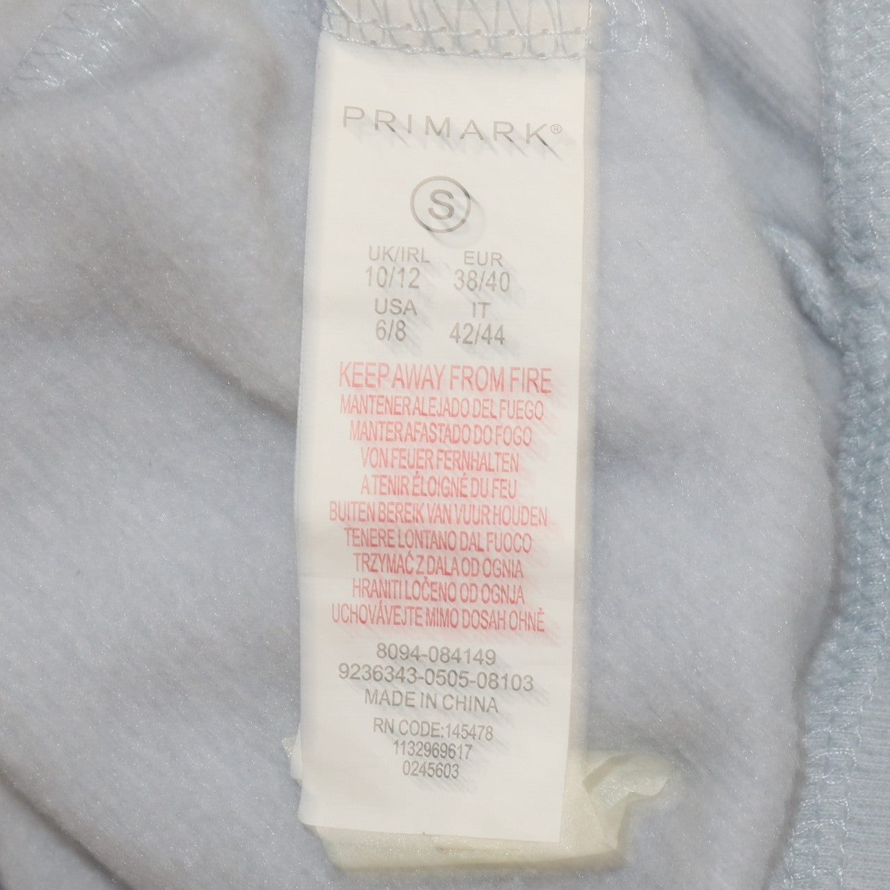 Disney x Primark Women’s Blue Stitch Sweatshirt UK 10/12