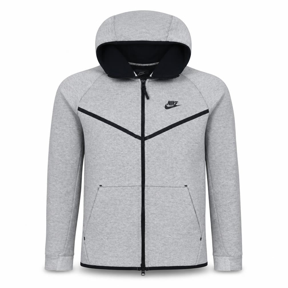Nike Mens Grey Full Zip Hoodie M Lightweight Sportswear