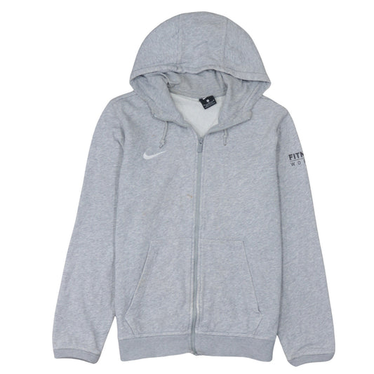 Nike Men's Grey Full Zip Hoodie M Sports Fleece Sweatshirt