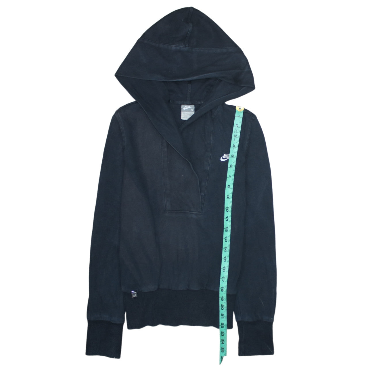 Nike Womens Black Pullover Hoodie Small Hooded Sweatshirt
