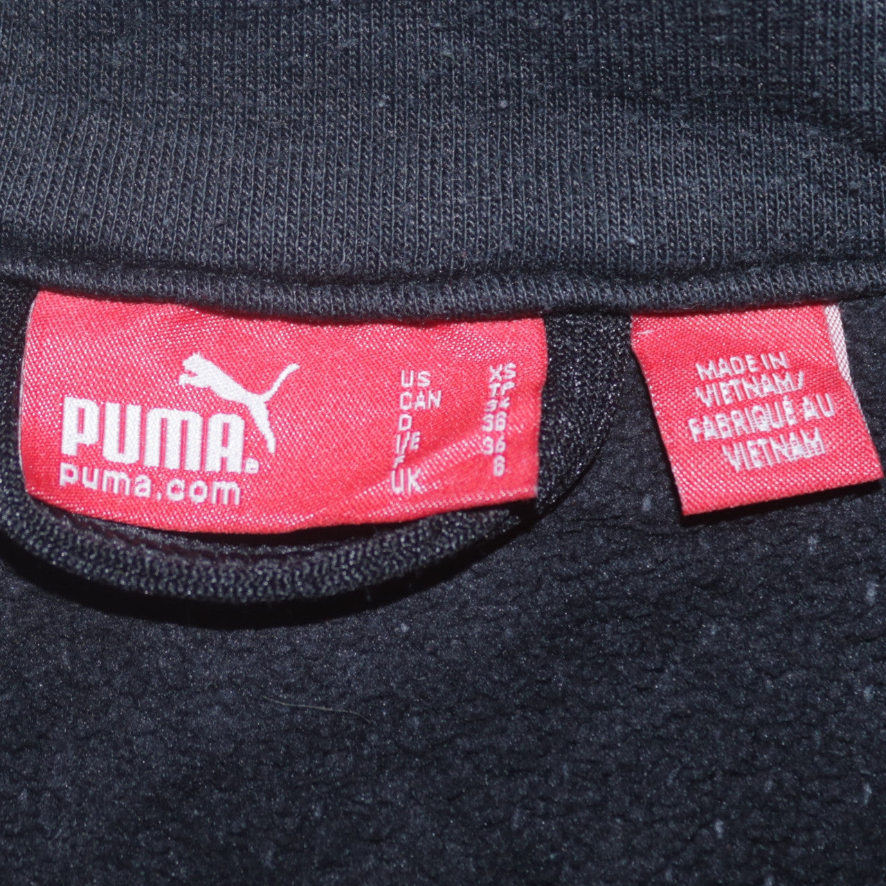Puma Women Black Size 8 Track Jacket Full Zip Lightweight