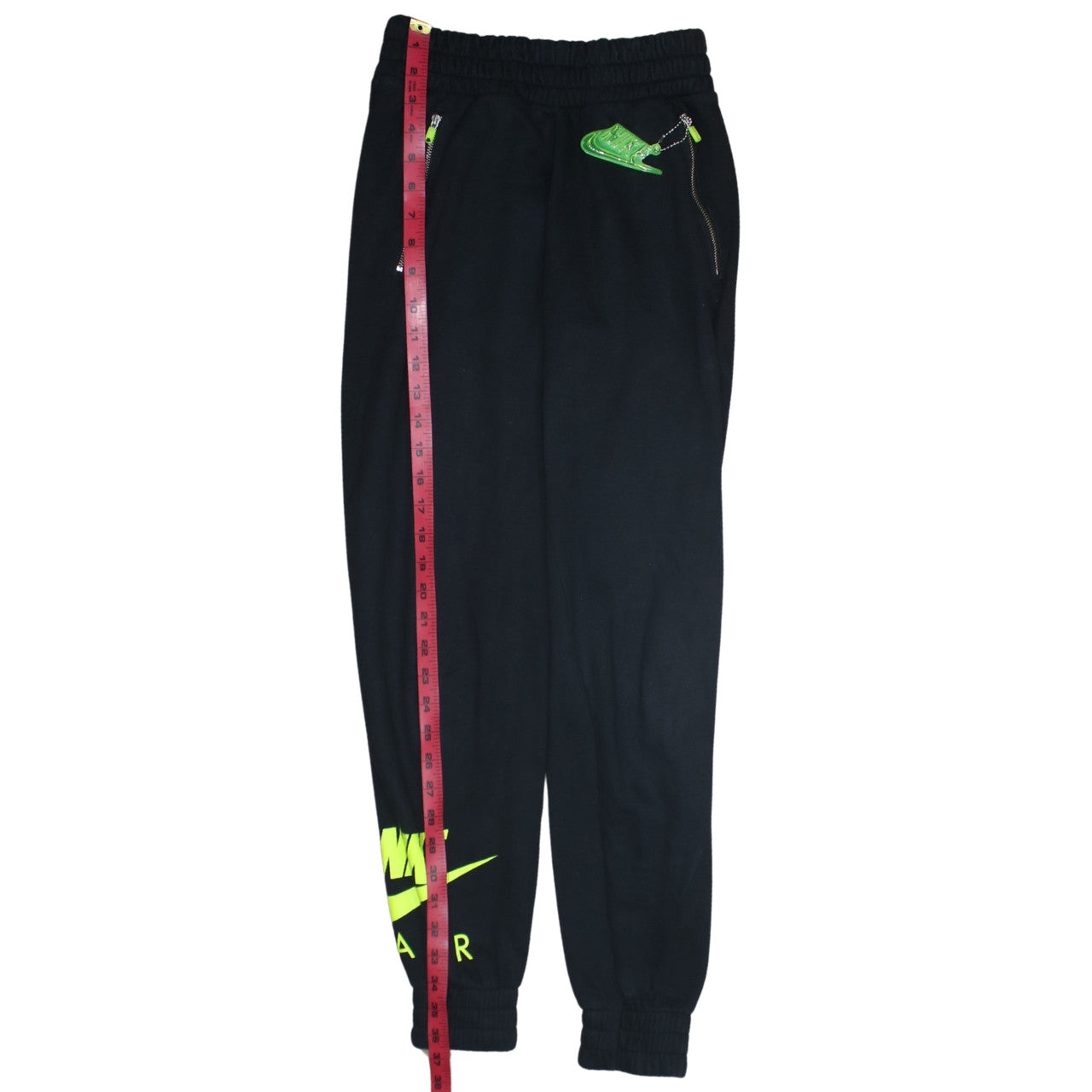 Nike Men's Black XS Jogger Sweatpants with Neon Details