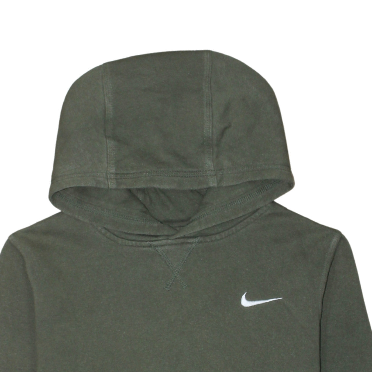 Nike Boys Green Pullover Hoodie XL 13-15 Years Fleece Logo Sweatshirt