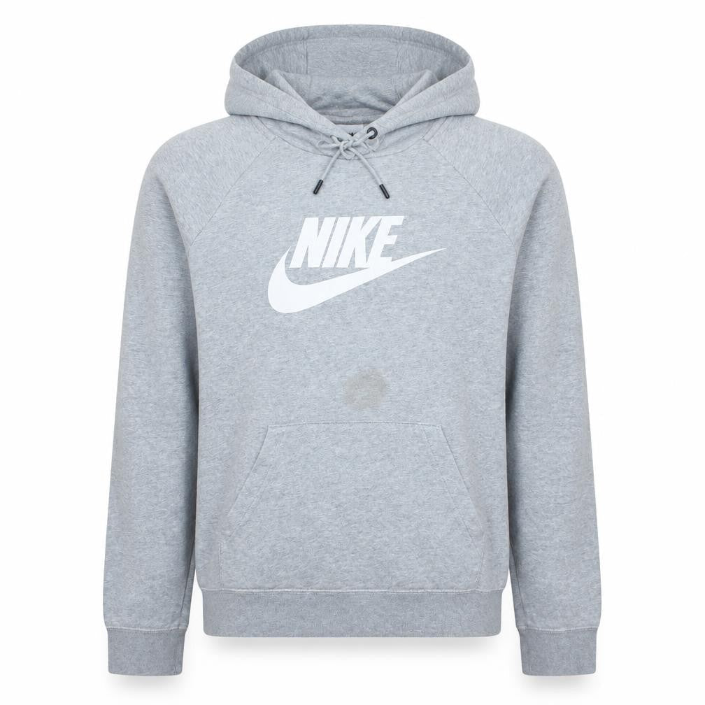 Nike Men's Grey Pullover Hoodie M Regular Fit Sportswear