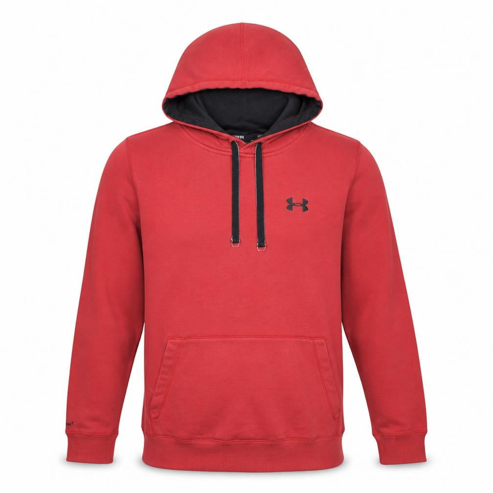 Under Armour Men's Red Pullover Hoodie Small Loose Fit Sportswear