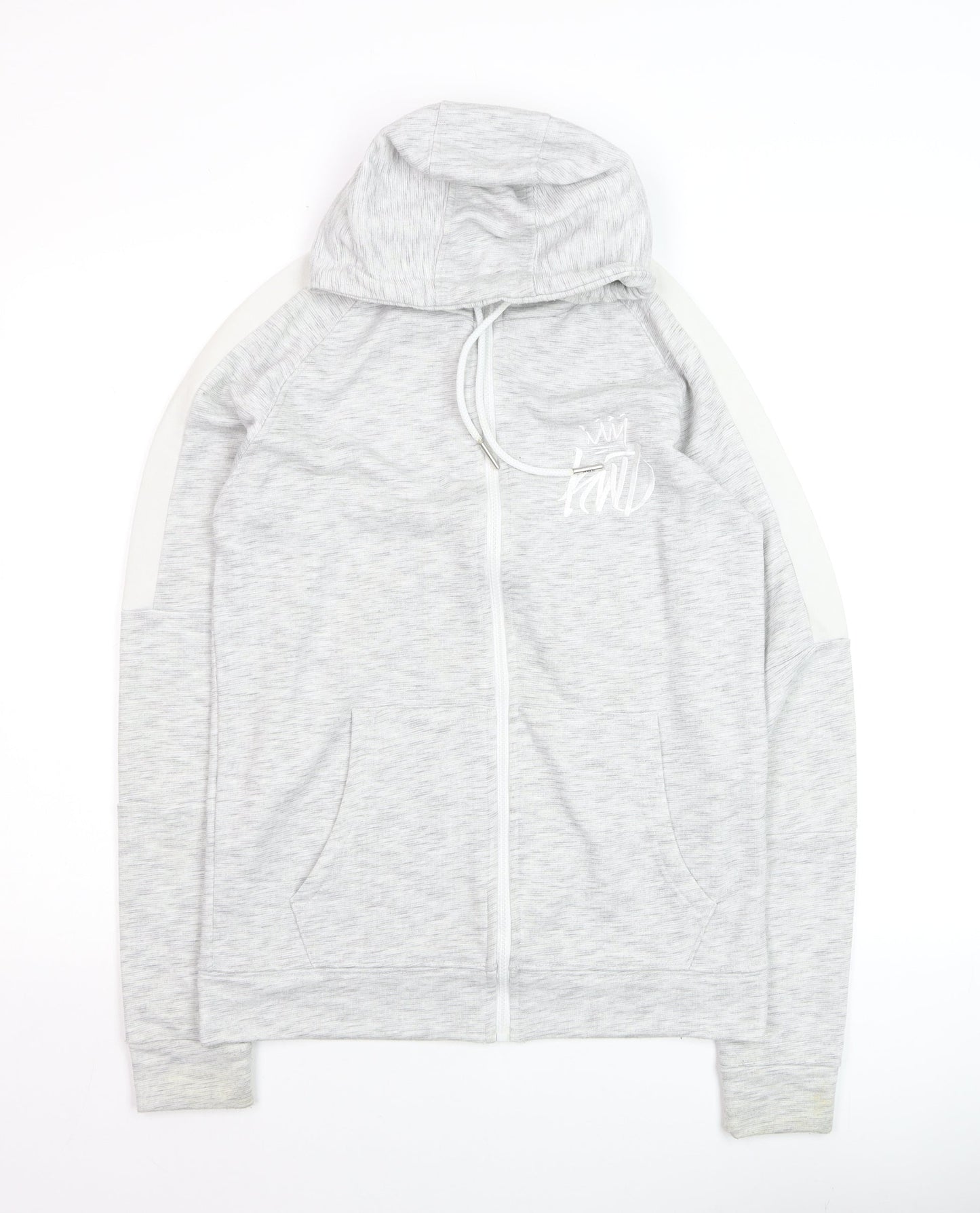 Kings Will Dream Men's Grey Full Zip Hoodie Size S Lightweight Cotton Blend
