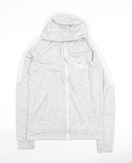 Kings Will Dream Men's Grey Full Zip Hoodie Size S Lightweight Cotton Blend