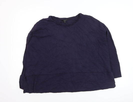 COS Women's Blue Relaxed Viscose Blouse Size 10