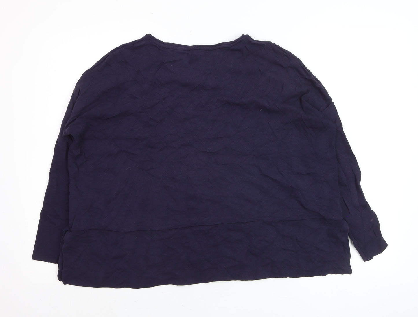 COS Women's Blue Relaxed Viscose Blouse Size 10