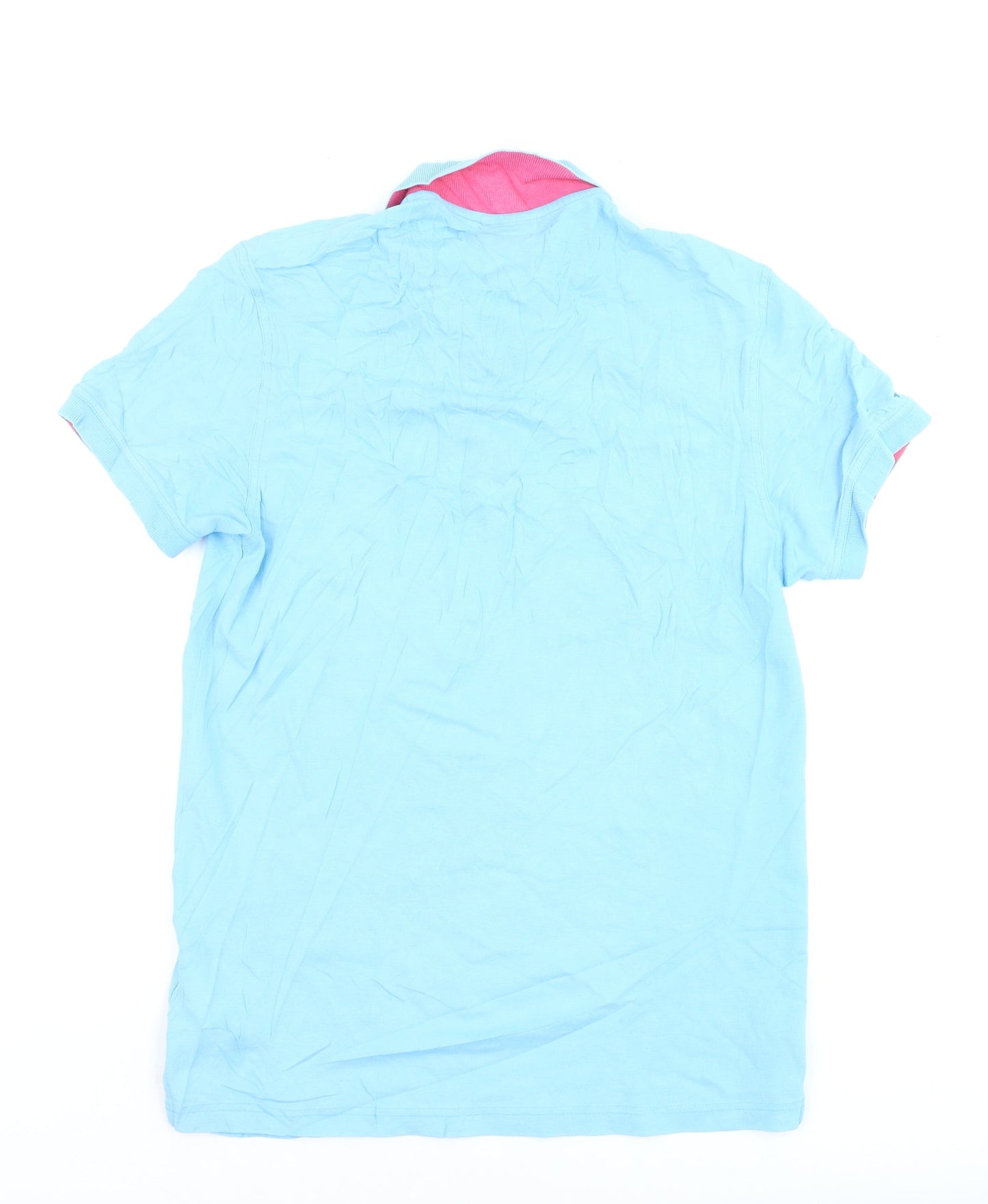 GANT Men's Blue Cotton Short Sleeve Polo Shirt Size S