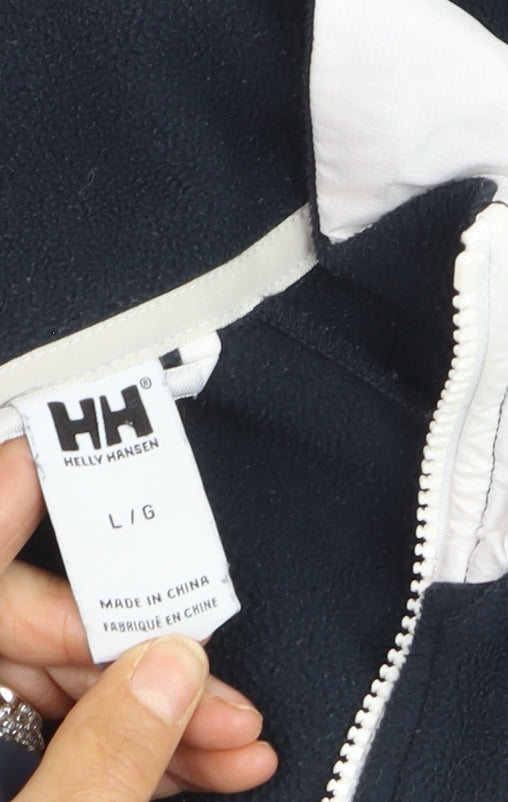 Helly Hansen Men's Black Full Zip Fleece Sweatshirt Size L