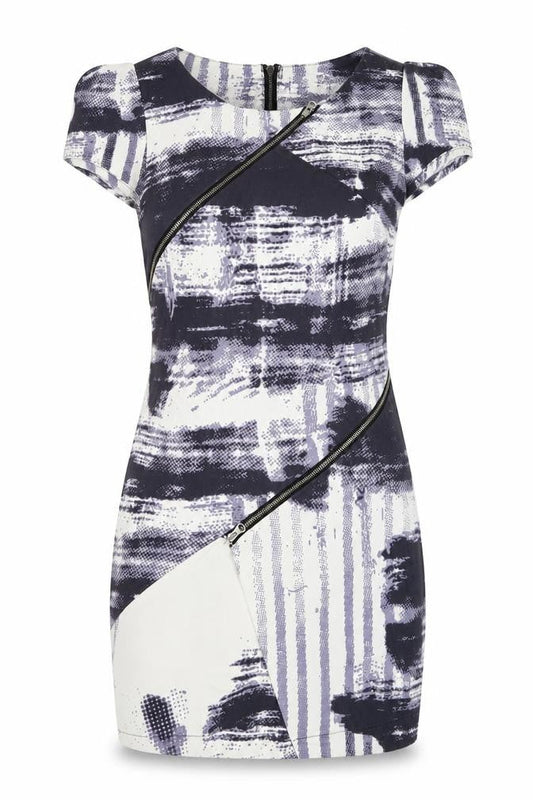 Lipsy London Women’s Multicoloured Size 12 Bodycon Zip Dress