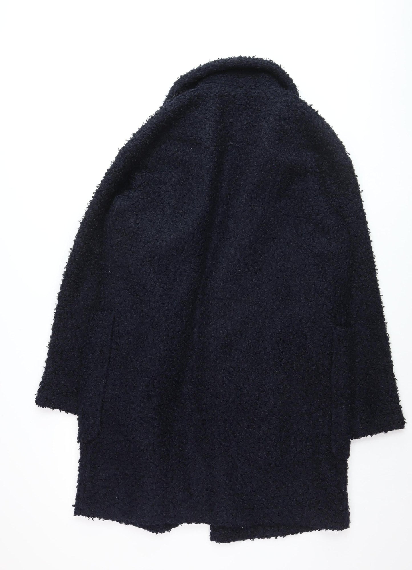 Farhi by Nicole Farhi Women's Black Size 14 Wool-Effect Mid-Length Coat