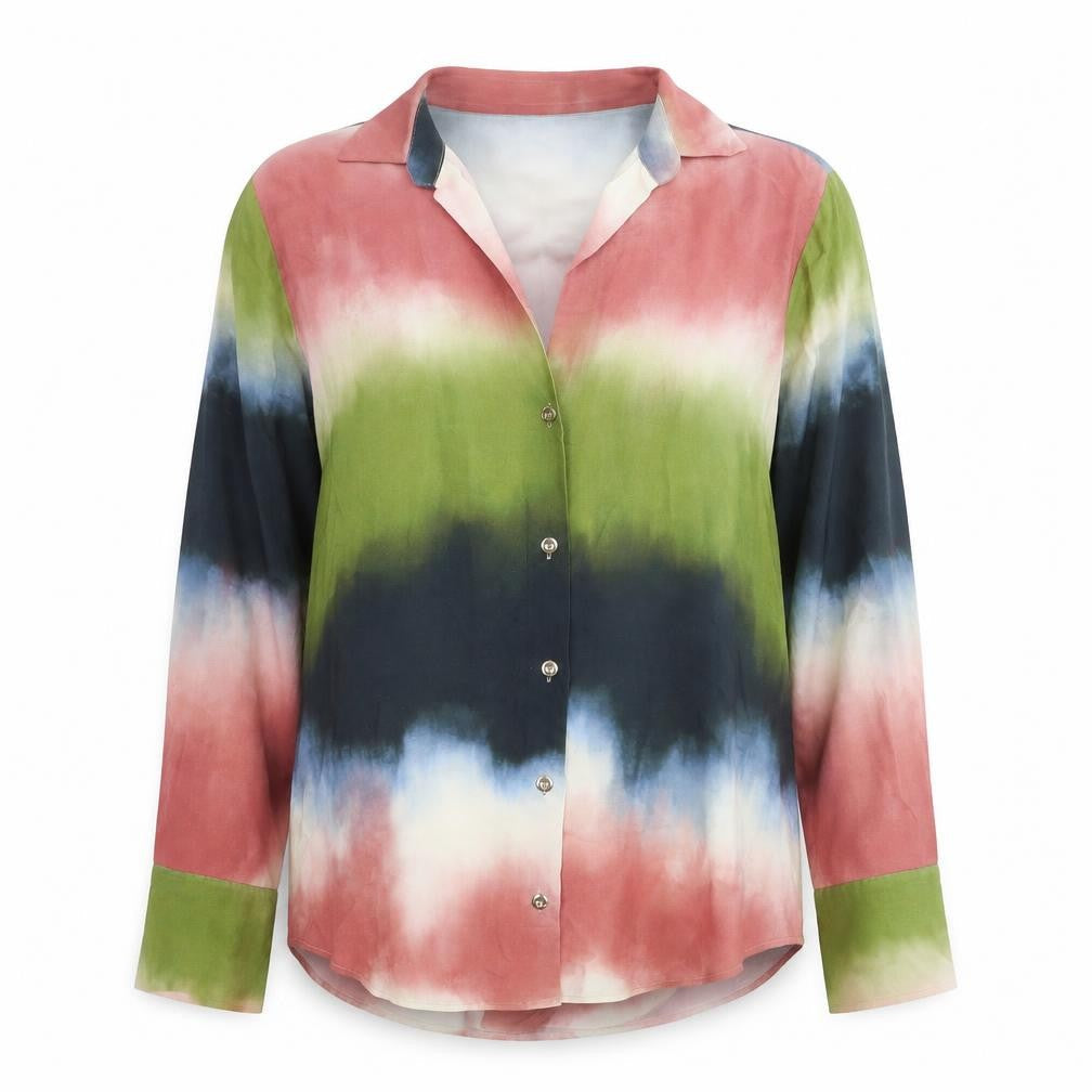 Zara Womens Multicoloured XS Button-Up Long Sleeve Shirt