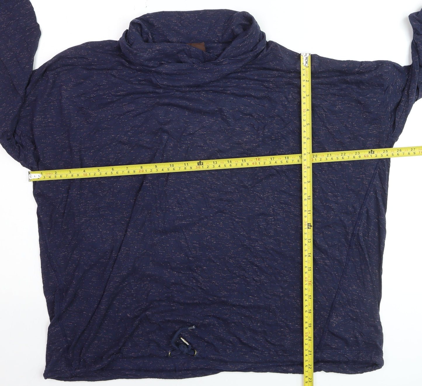 Marks and Spencer Women's Blue Long Sleeve Roll Neck Activewear Top Size 20