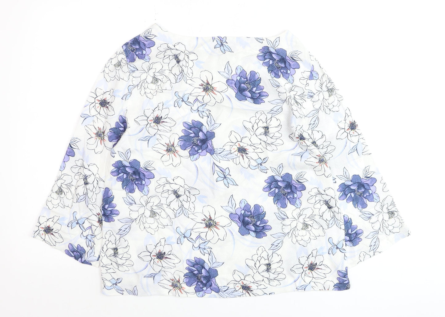 Marks and Spencer Women’s Blue Floral Tunic Blouse Size 10