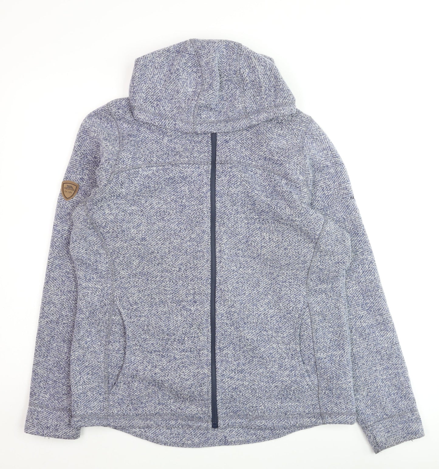 Trespass Mens Blue XL Full Zip Hooded Fleece Activewear Jacket